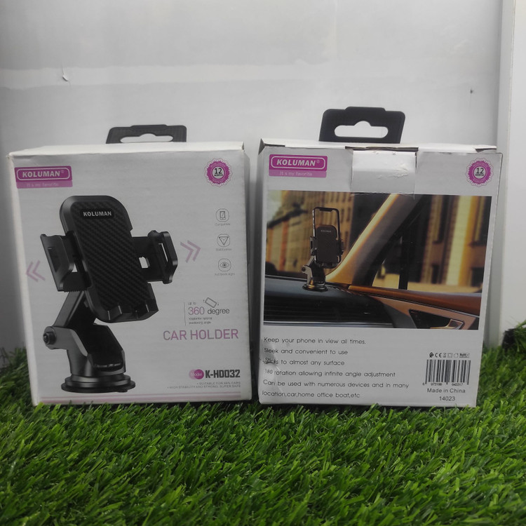 پایه نگهدارنده گوشی موبایل گیره ای کلومن مدل K-HD032 – چرخش 360 درجه، مناسب انواع موبایل، بدنه ABS مقاوم