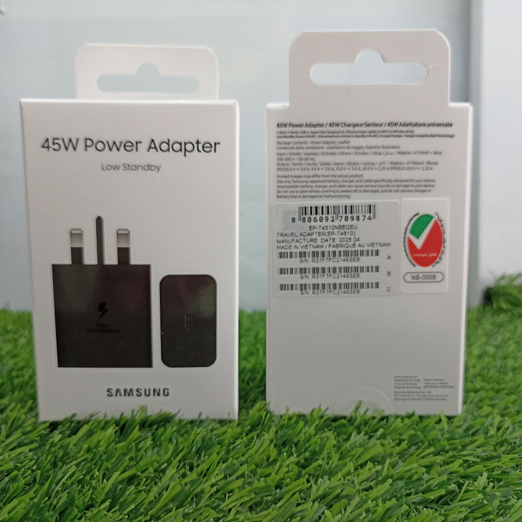 شارژر دیواری 45 وات سهپین سامسونگ مدل EP‑T4510 – قدرتمند، سریع و ایمن