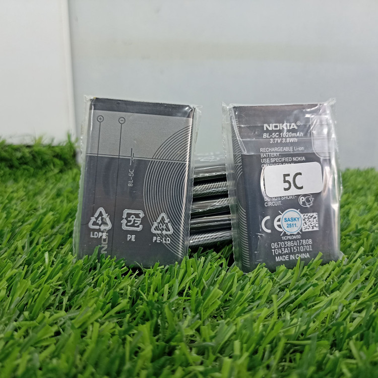 باتری موبایل ظرفیت 1200 میلیآمپر نوکیا مدل BL‑5C – اورجینال، قابلاعتماد، مناسب گوشیهای قدیمی