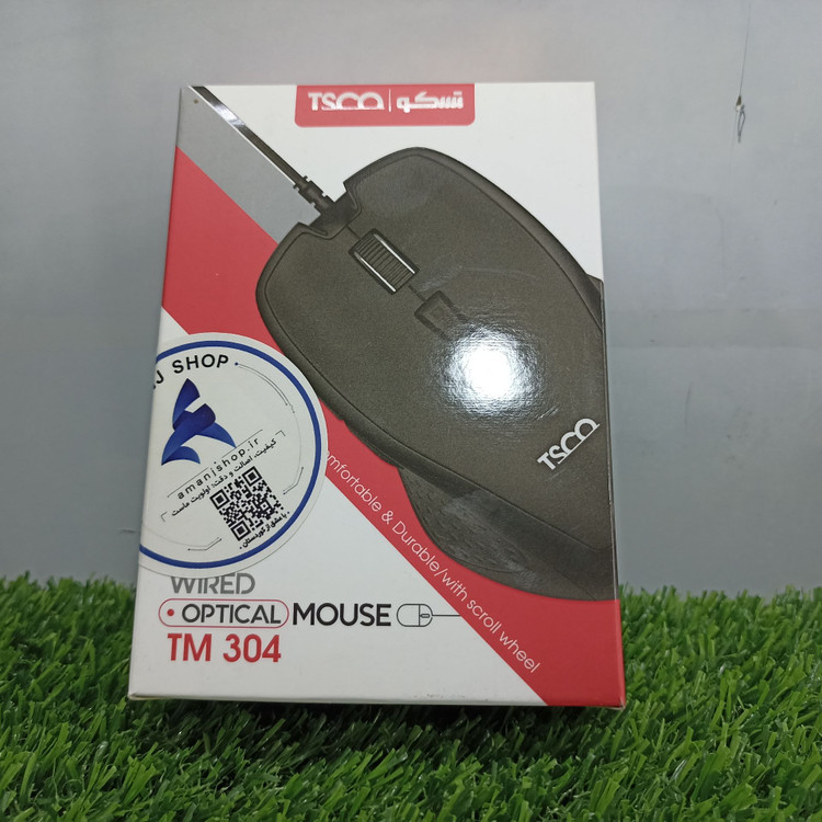 ماوس با سیم تسکو مدل TM 304 – اپتیکال و خوشدست