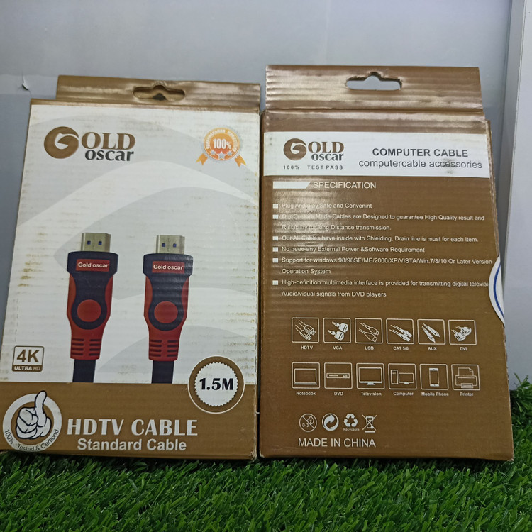 کابل HDMI گلد اسکار مدل HDTV Standard طول 1.5 متر – پشتیبانی 4K
