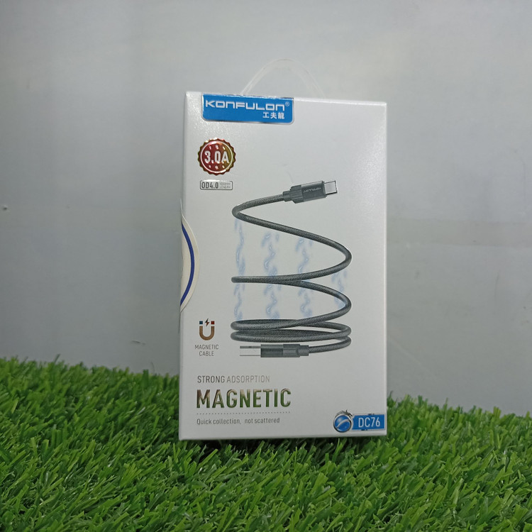 کابل شارژ مگنتی کانفلون مدل DC76 – 3 آمپر و طول 1 متر