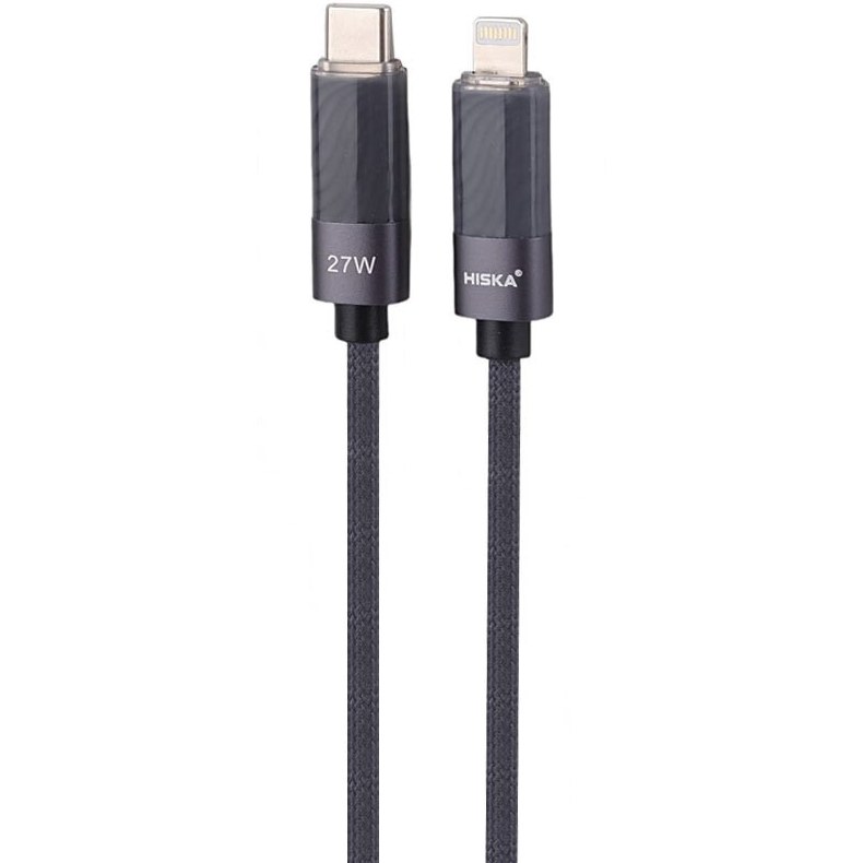 کابل شارژ Type-C به لایتنینگ هیسکا مدل LX-821CL – 27 وات و طول 1 متر