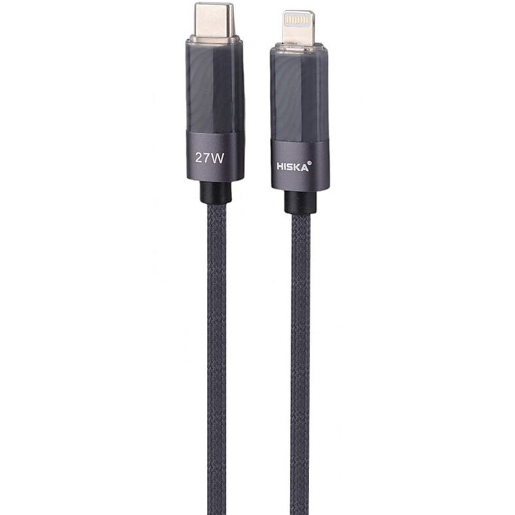 کابل شارژ Type-C به لایتنینگ هیسکا مدل LX-821CL – 27 وات و طول 1 متر