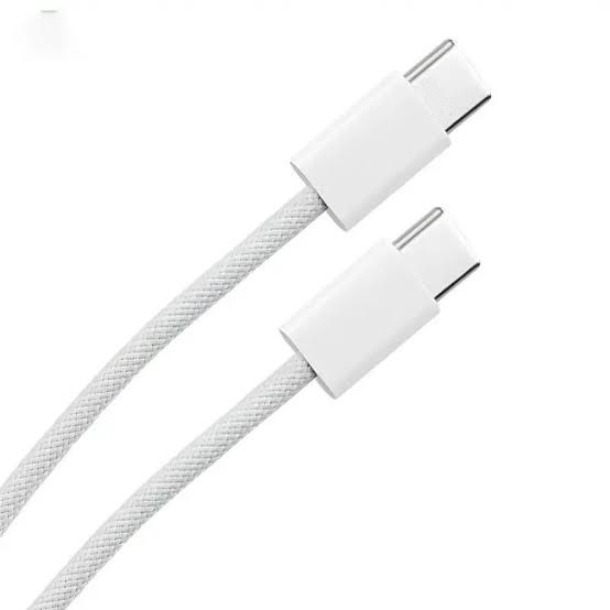 کابل شارژ دو سر Type-C اپل مدل بافتنی – ۶۰ وات و طول ۱ متر