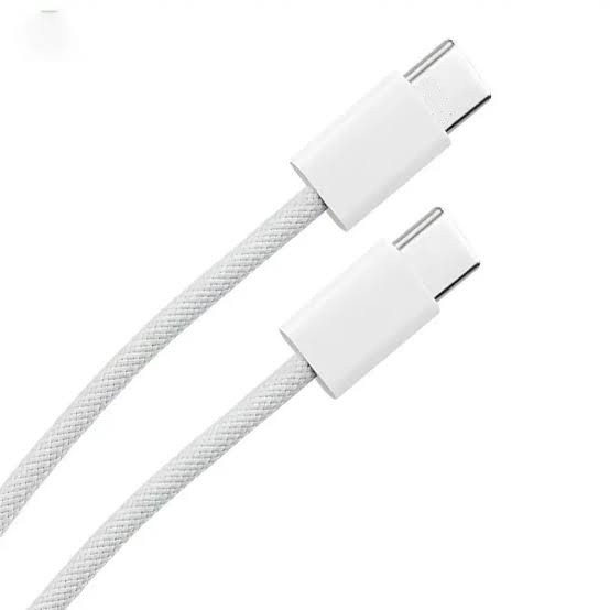 کابل شارژ دو سر Type-C اپل مدل بافتنی – ۶۰ وات و طول ۱ متر