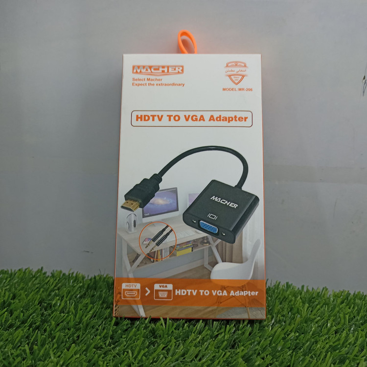 تبدیل HDMI به VGA مچر مدل MR-206 – آداپتور تصویری HDTV به VGA