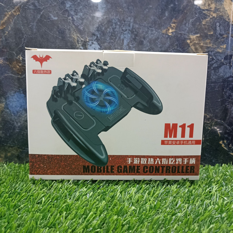 دسته بازی موبایل مدل M11 – شش انگشته با فن خنککننده